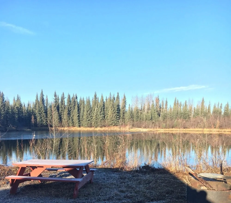 Alaska Log Cabins on the Pond