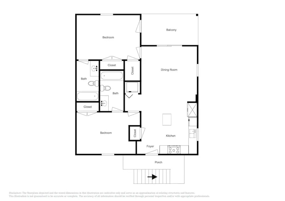 Modern 2br Within 1 Block Of Beach 2 Bedroom Condo