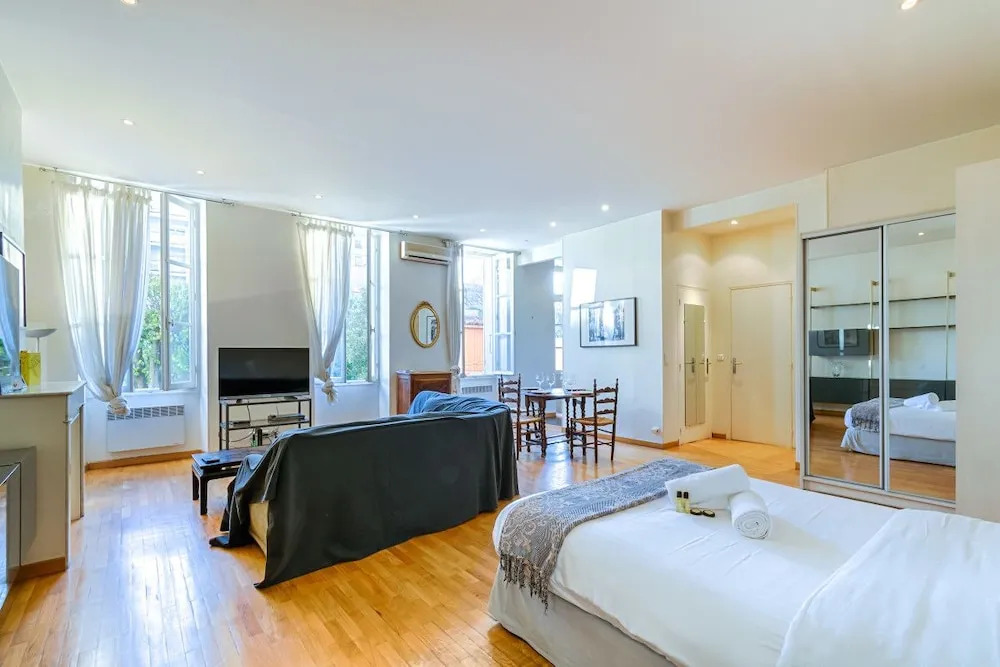 Large Air-conditioned One-room Apartment - Terrace