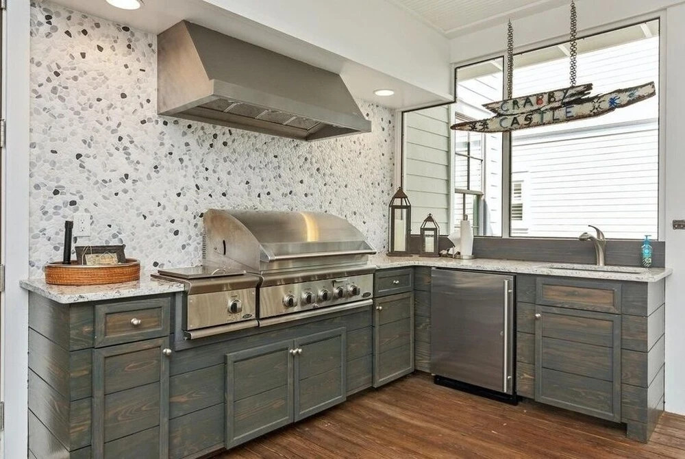 Golf Cart Screened-in Porch & Grill Station Close To Camp Watercolor 4 Bedroom Home by RedAwning