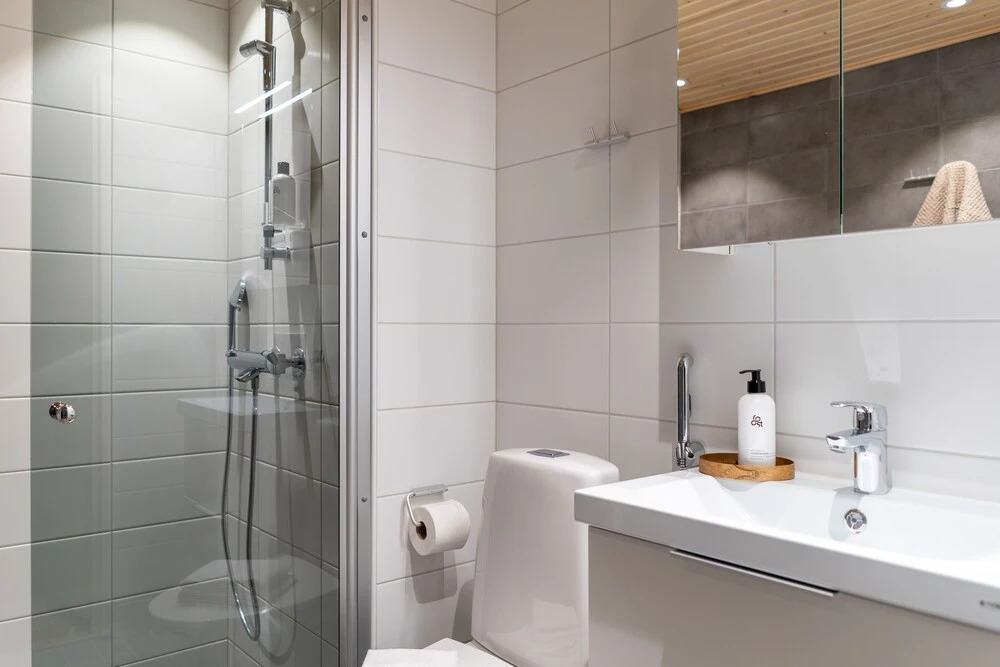 Private sauna and balcony in Kakola