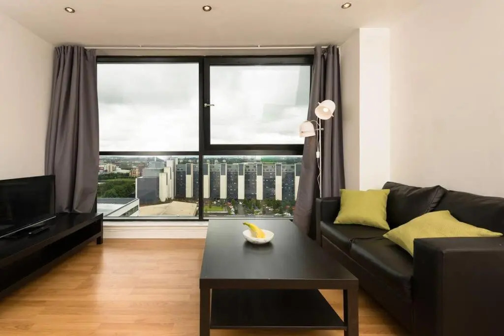 Trendy 10th floor studio apartment