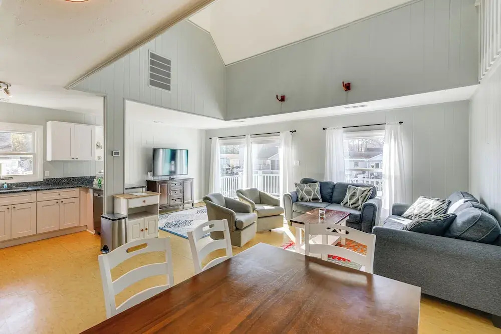 Furnished Deck! Waterfront Ocean Pines Home