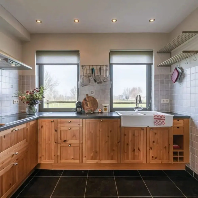 Rustic Family Holiday Home for up to 8 People Located in the Green of the Countryside