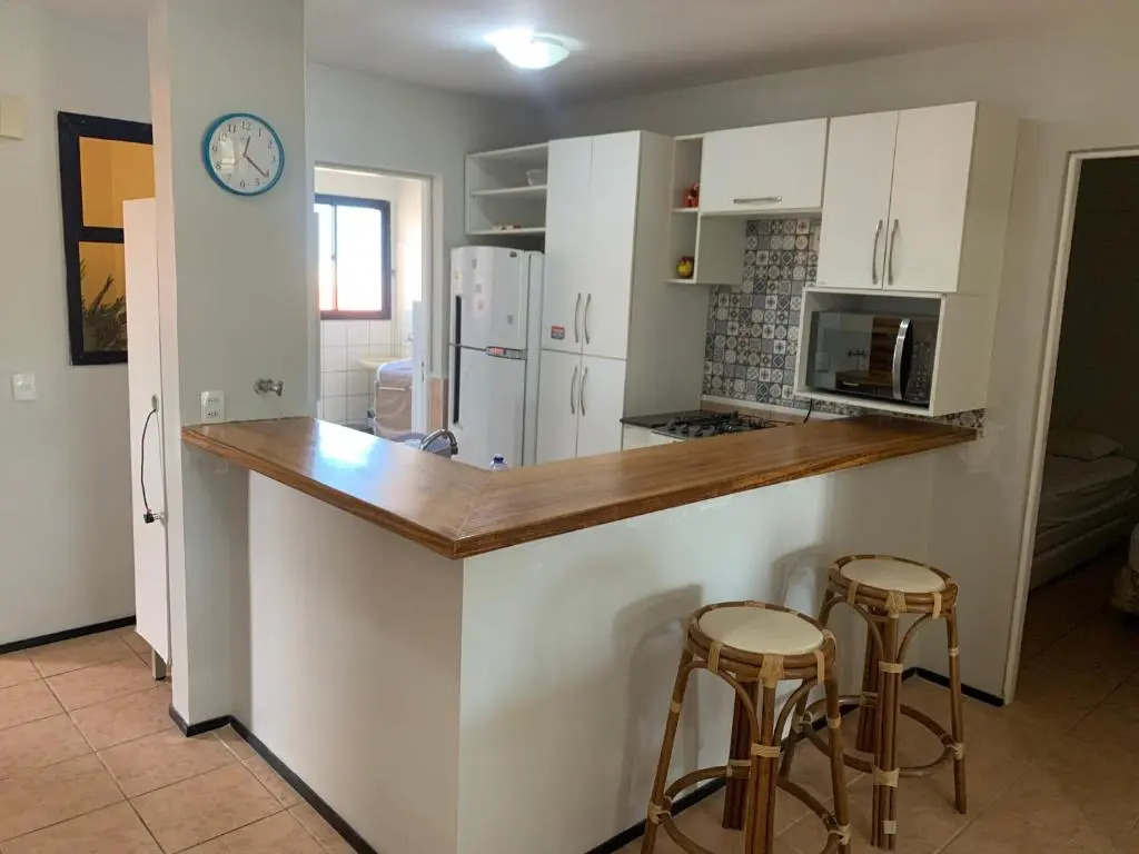Apartamento na beira da praia, no Aquaville Resort