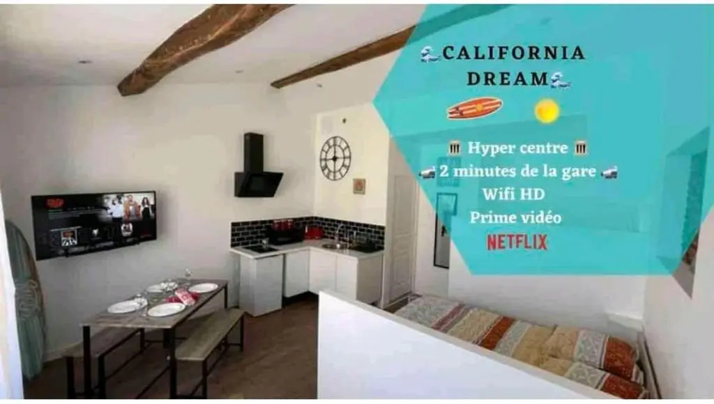 The California Dream - hyper-centre - 2mn gare SNCF - WIFI NETFLIX gratuit