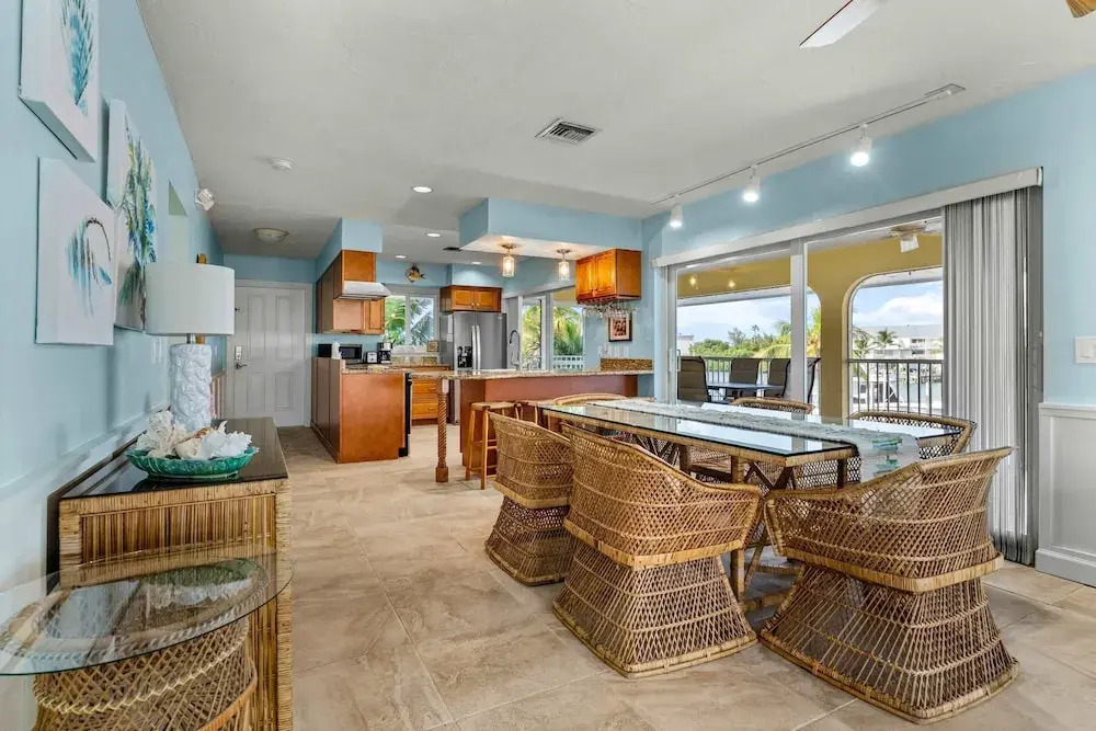 Sunset Harbor Waterfront Villa with Dock Cabana Club