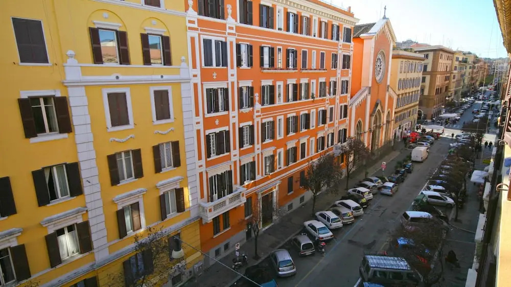Rental In Rome Red And White Apartment