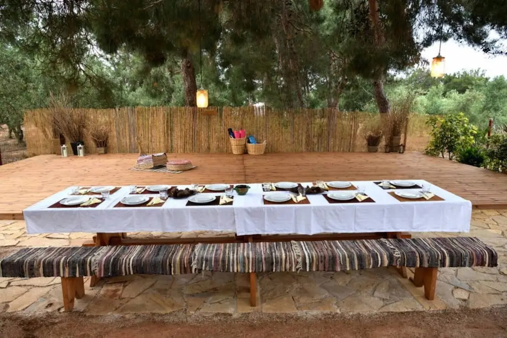 Cocoon Tent in an Olive Grove