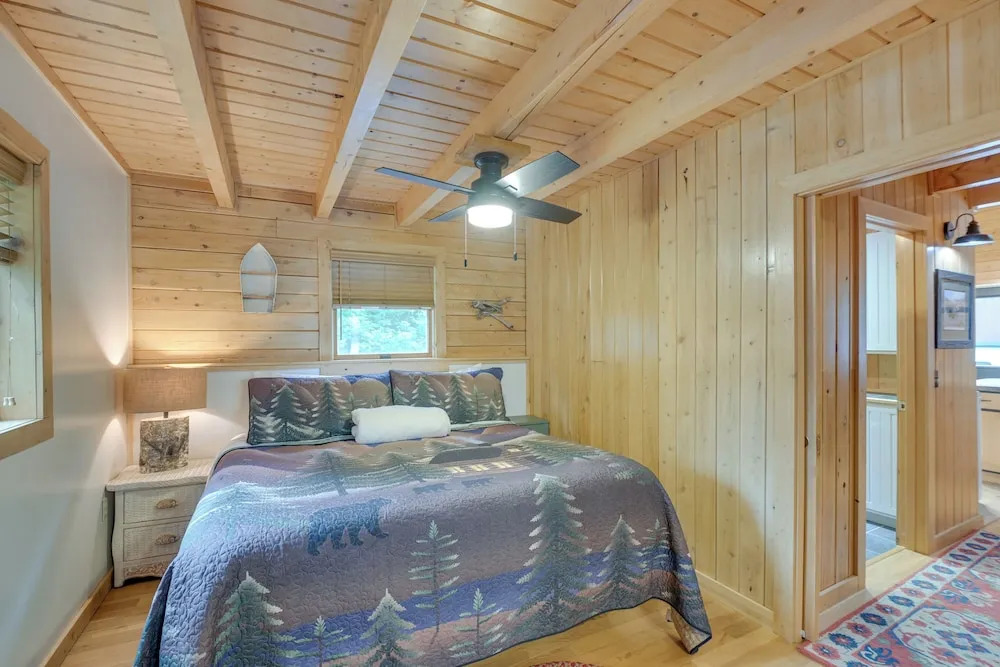 Lakefront Maine Retreat w/ Deck, Dock & Fire Pit!