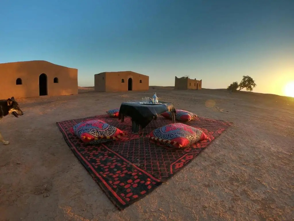 Sahara camp berber under stars