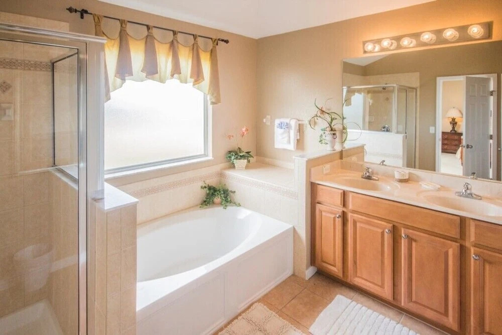 Large Pool Area In Sand Hill Villa 5 Bedroom Home by Redawning