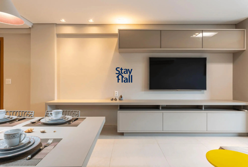 Flat Luxo-Beach Class-Piscina-Beira-Mar- SH042