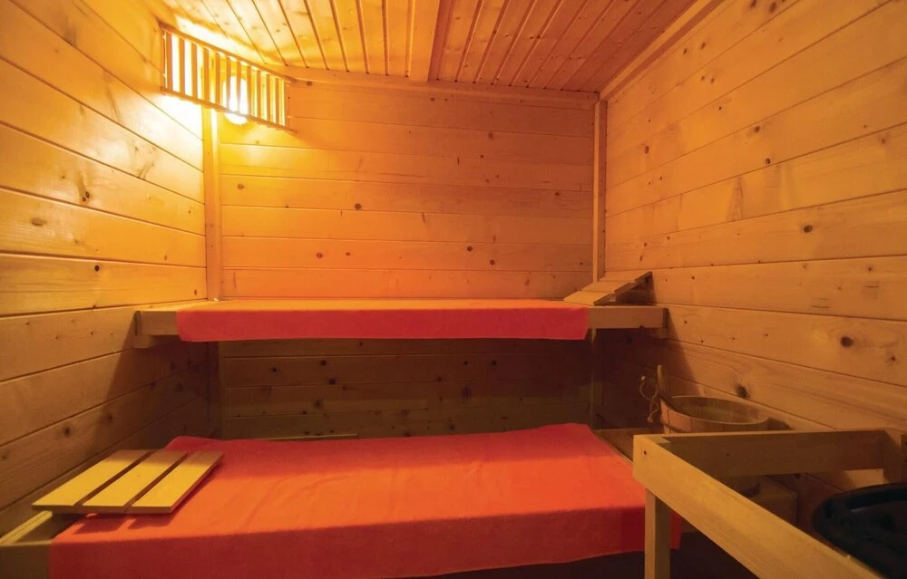 Beautiful Home in Nedescina with Hot Tub, Sauna & 1 Bedrooms