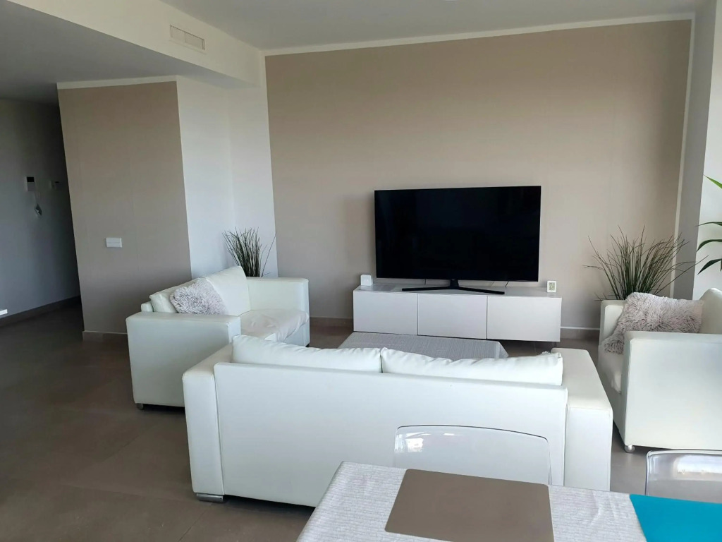 Luxury beachfront apartment with pool, sauna, fitness and gym in province Malaga, Andalusia
