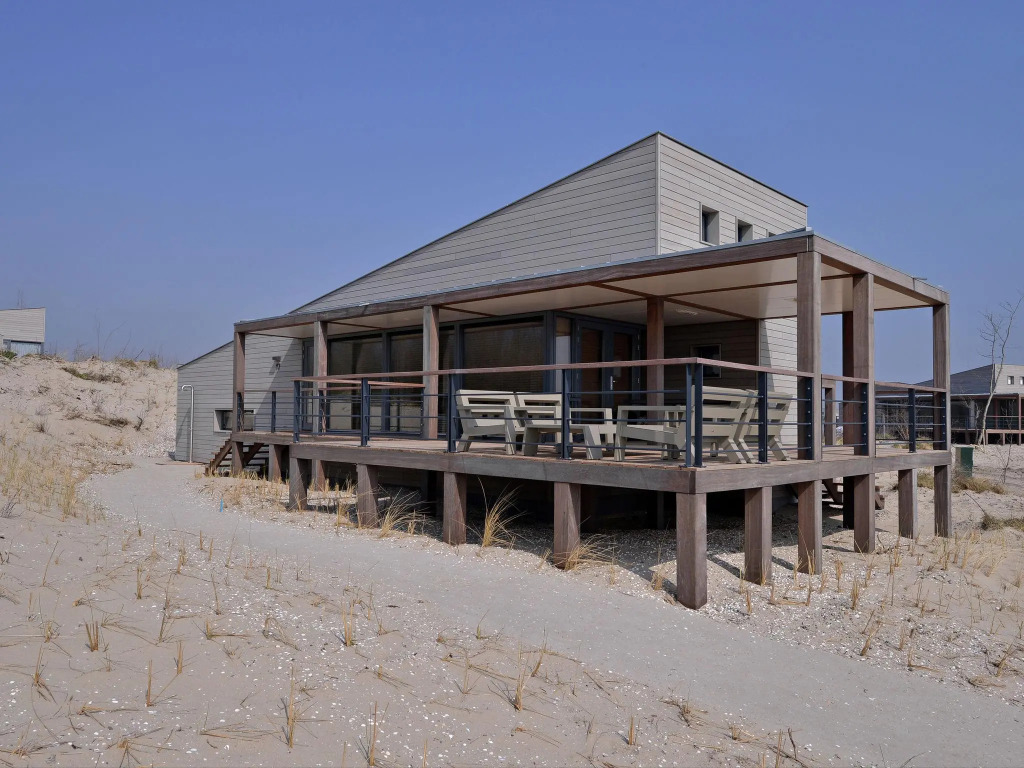 Luxurious villa with a nice deck, in nature reserve De Punt