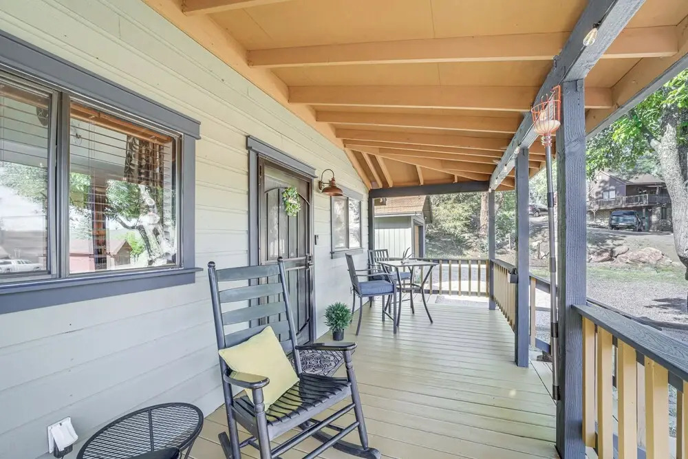 Pine Cabin w/ Fire Pit & Gazebo - Steps to Trails