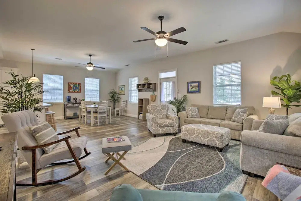 Waveland Home Near Beach: Pets Allowed