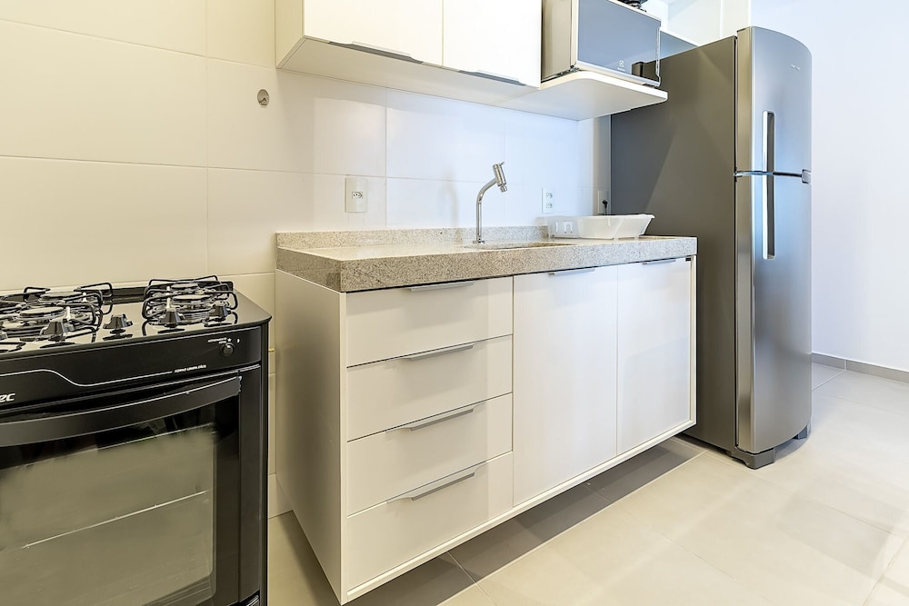 APTO Próximo à Praia | Varanda Gourmet | Climatizado | San Martin | Destino BSM 203A