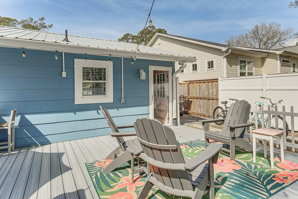 < 1 Mi to Beach: Oak Island Retreat w/ Swim Spa!