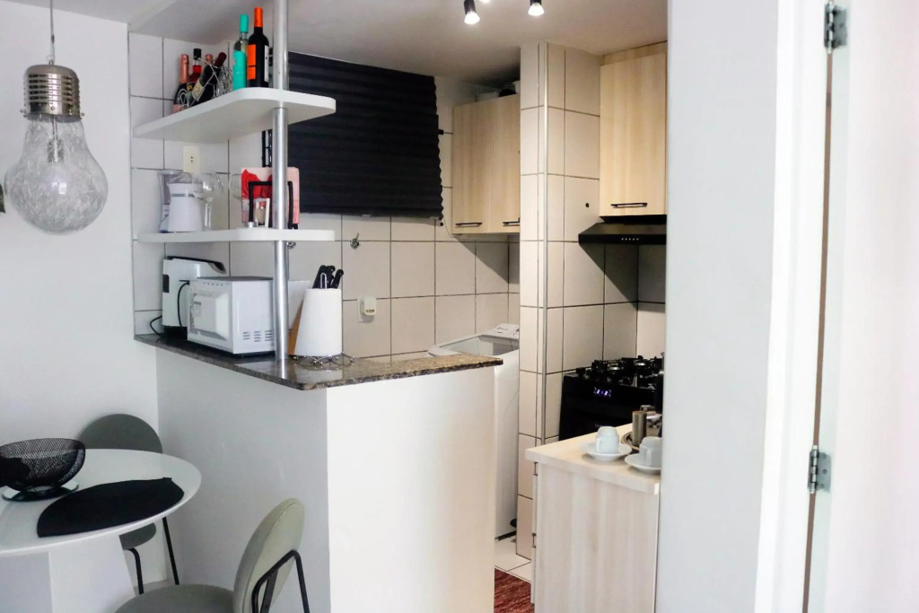 Apartamento com Varanda vista mar, Max 4 Pessoas