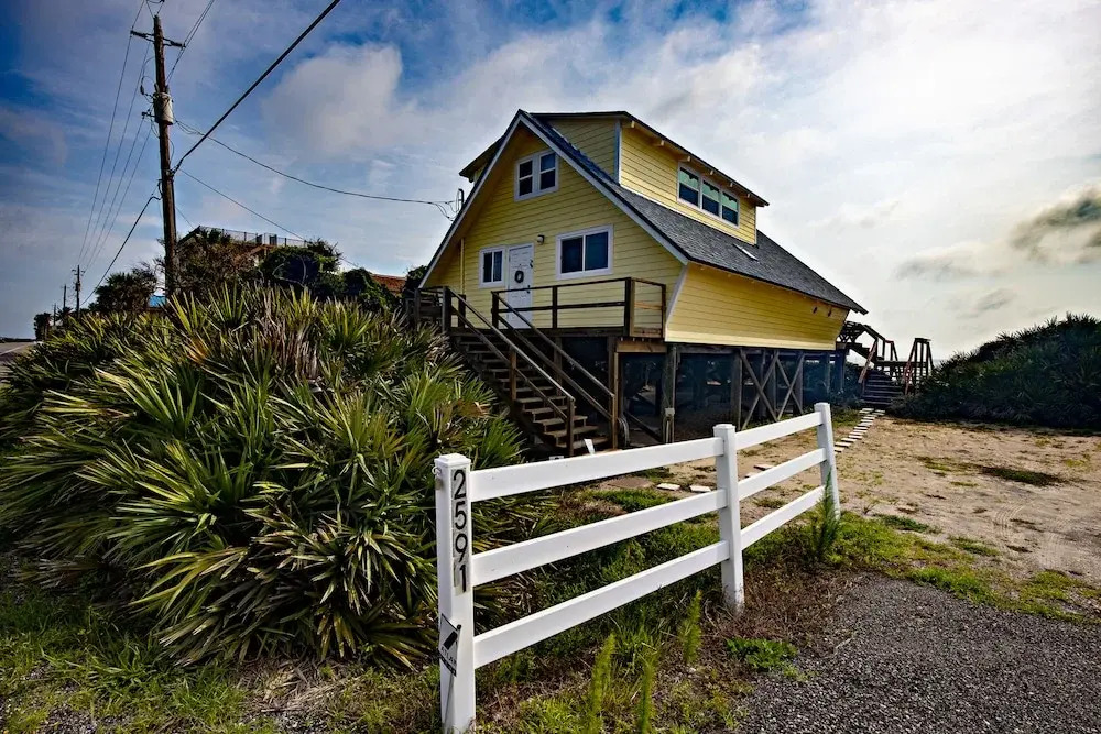 A-frame Beach House Steps From the Ocean With Deck & Central AC