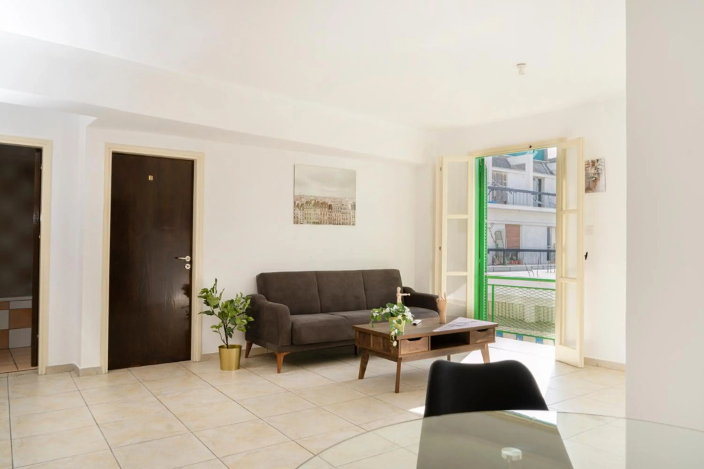 City center studio with terrace view