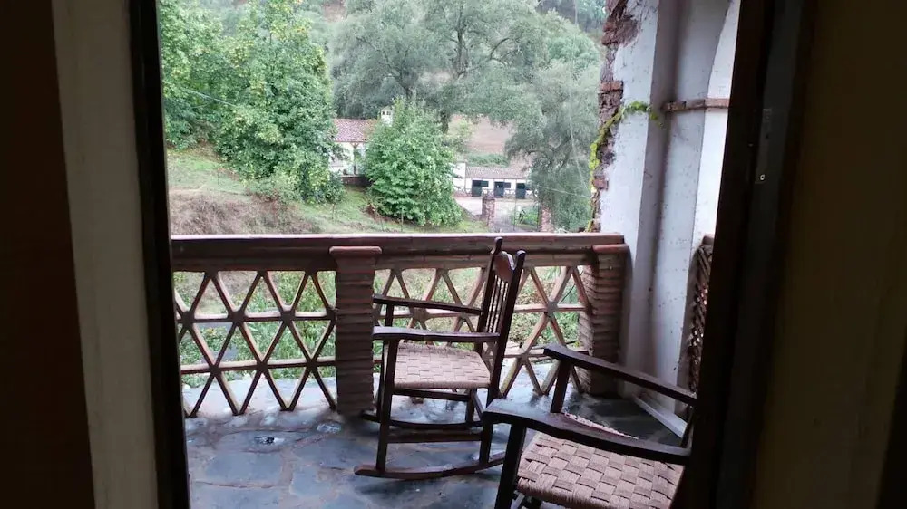 Little House With Fireplace And Terrace In Natural Environment