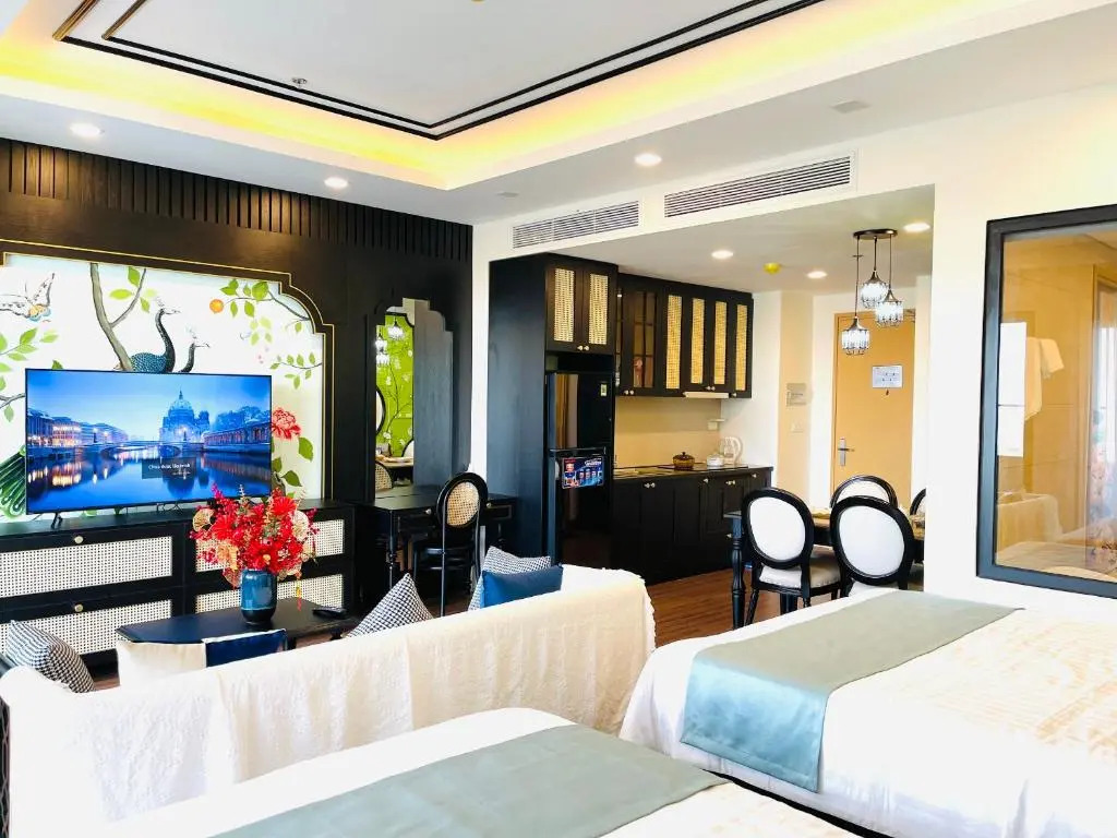 FLC sea tower Ưu Đãi Khủng 1 phòng ngủ 2 giường đôi lớn.