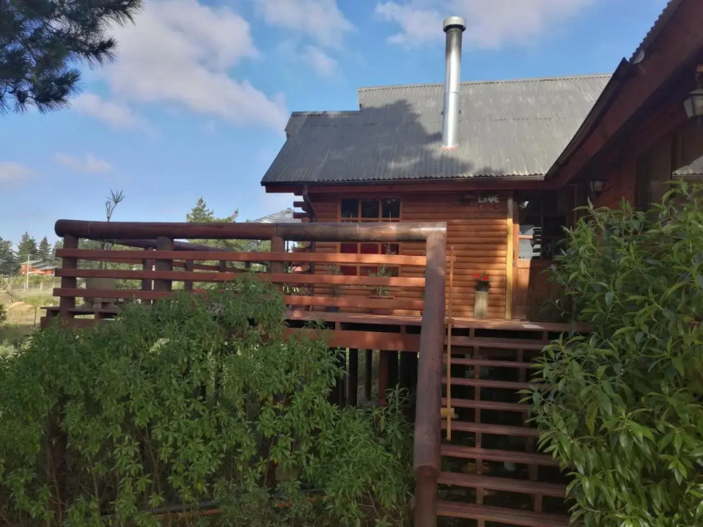 lodge con piscina privada, parcela de campo