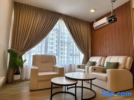 Movie Vibes 2BR4pax Creamy Zen Austin Regency