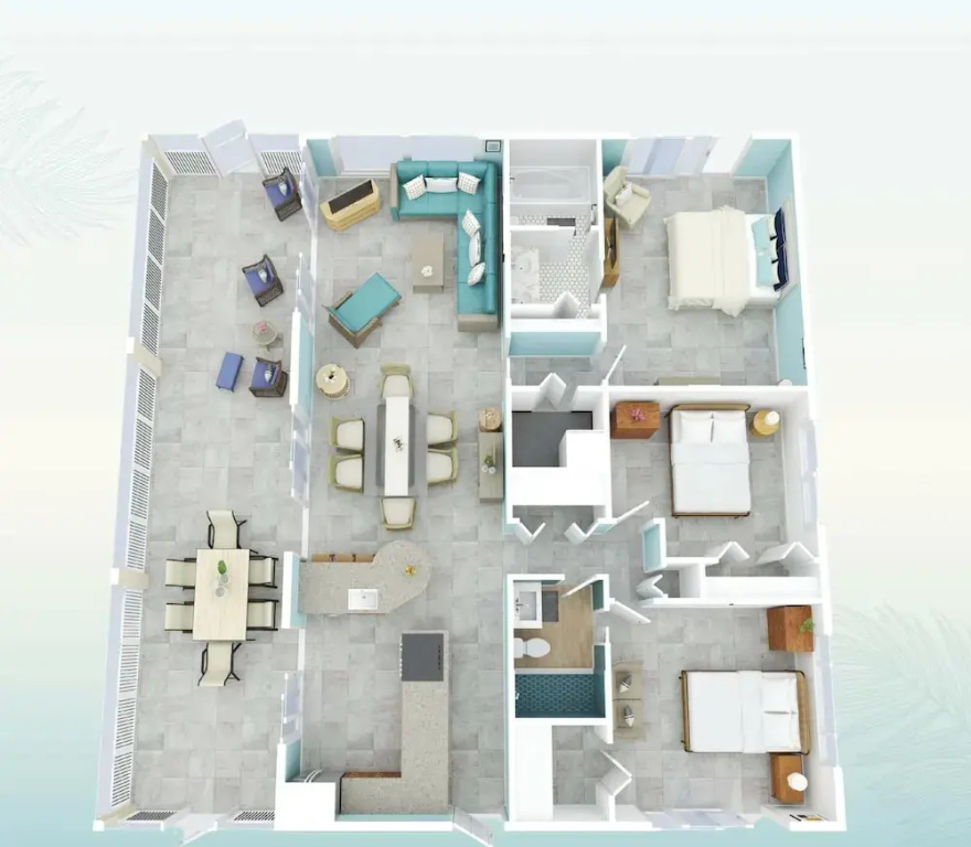 Sunset Harbor Waterfront Villa with Dock Cabana Club