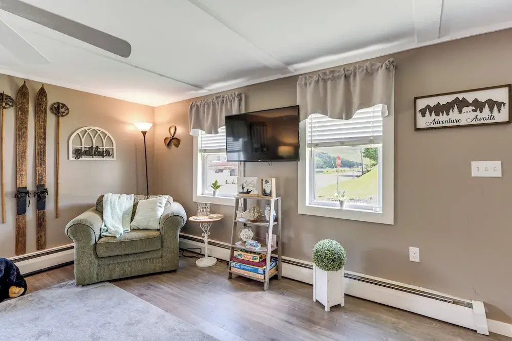 Steps to Crystal Lake: Spacious Retreat w/ Views