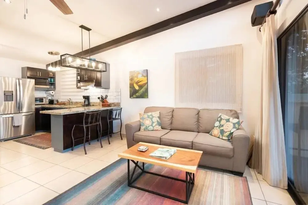Modern Studio Apartment with Covered Balcony, Full Kitchen, and Stunning Ocean Views