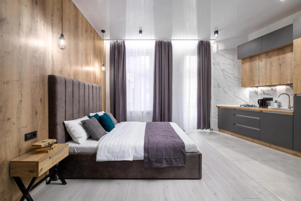 Modern studio apartment in the city of center