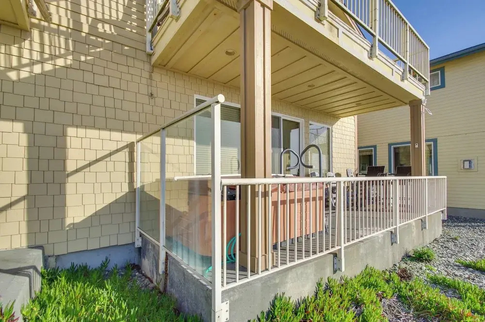 Quiet Waterfront Escape w/ Hot Tub & Beach Access!