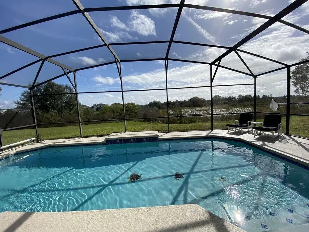 Sunny, Family-Friendly Villa with Large Pool in Gated Community Near Disney