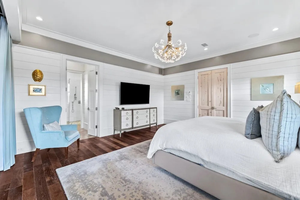 "Stress Free" Golf Cart Pool Exquisite, 6 bedroom, new construction home WaterColor 6 Home by RedAwning