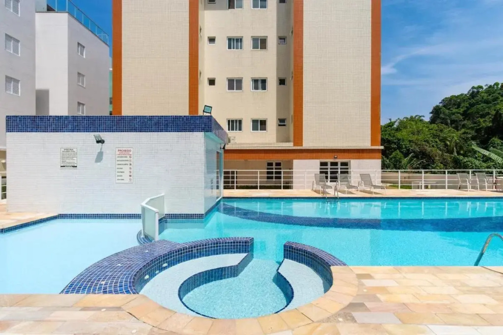 Bh8: Apto Na Praia Grande - Estrutura De Hotel 5 Estrelas