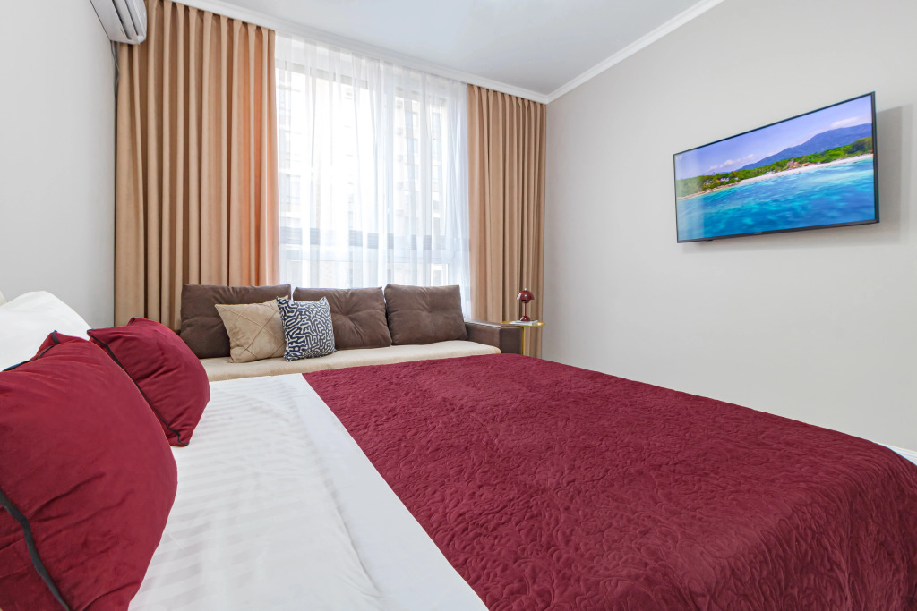 Квартира Burgundy suite near Khan shatyr