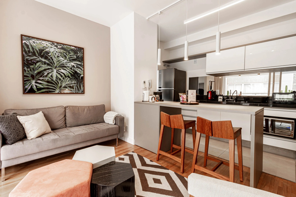 Apartamento estiloso com terraço privativo | Jardim Paulista