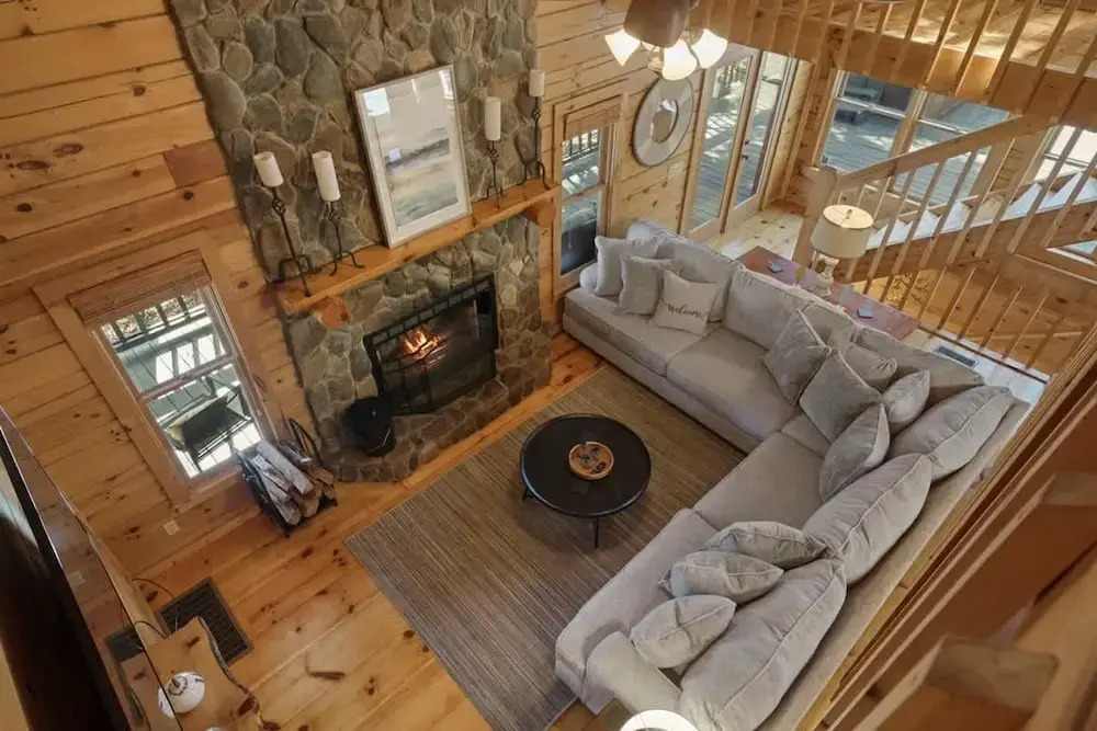 Spacious Luxury Lake Blue Ridge Forest Cabin an spa