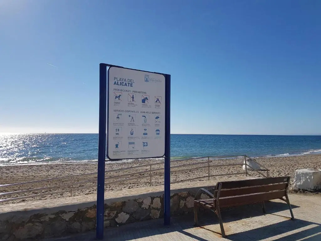 Marbella Beach, apartamento para 2 en Alvarito Playa, playa del Alicate