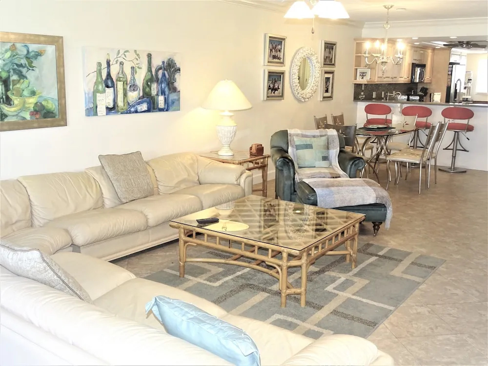 Gulf And Bay Club- A106 Updated Ground Floor Walk Out! 2 Bedroom Condo