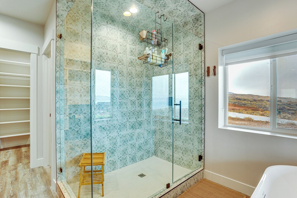 Hot Tub & Rec Room at Massive Bear Lake Home!