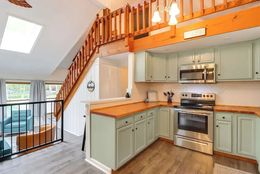 1 Mi to Lake, Golf & Ski Access: The Hideout Home!