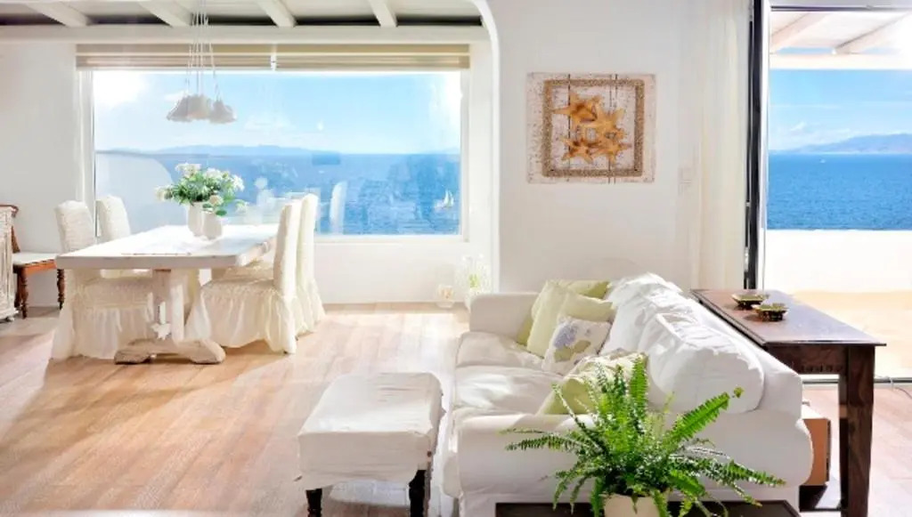 5 bedrooms villa with sea view private pool and enclosed garden at Mykonos