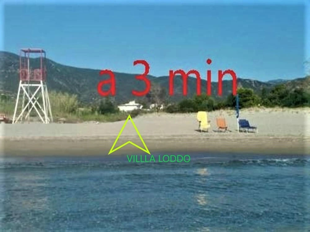 Tertenia 100 sq m on the 1st floor 3 min from the sea and fully fenced garden