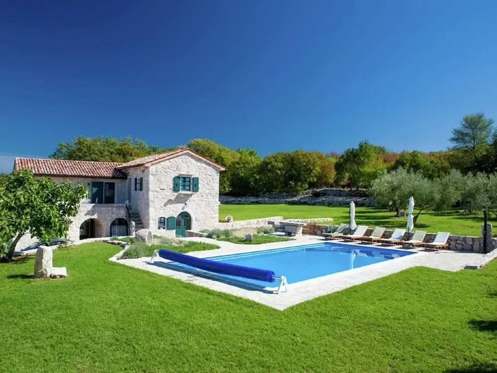 Villa on Krk with Pool and Outdoor Kitchen