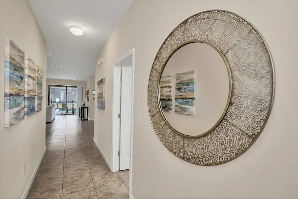 Modern Home, Big Pool Area Near Disney, CDC Cleaning 4cg456